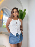 Blusa Bordada con Espalda Descubierta