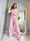 Conjunto Chaleco y Pantalón Palazzo