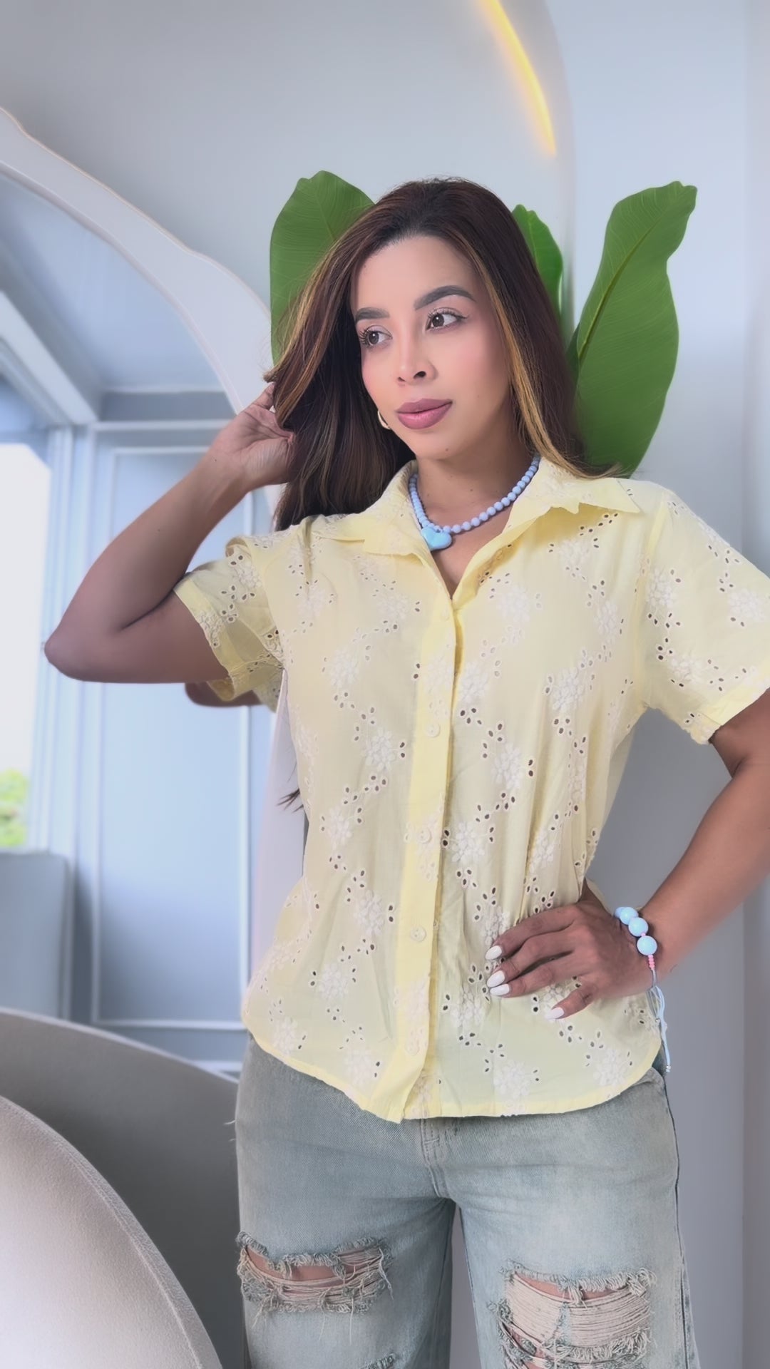 Blusa en hojalillo